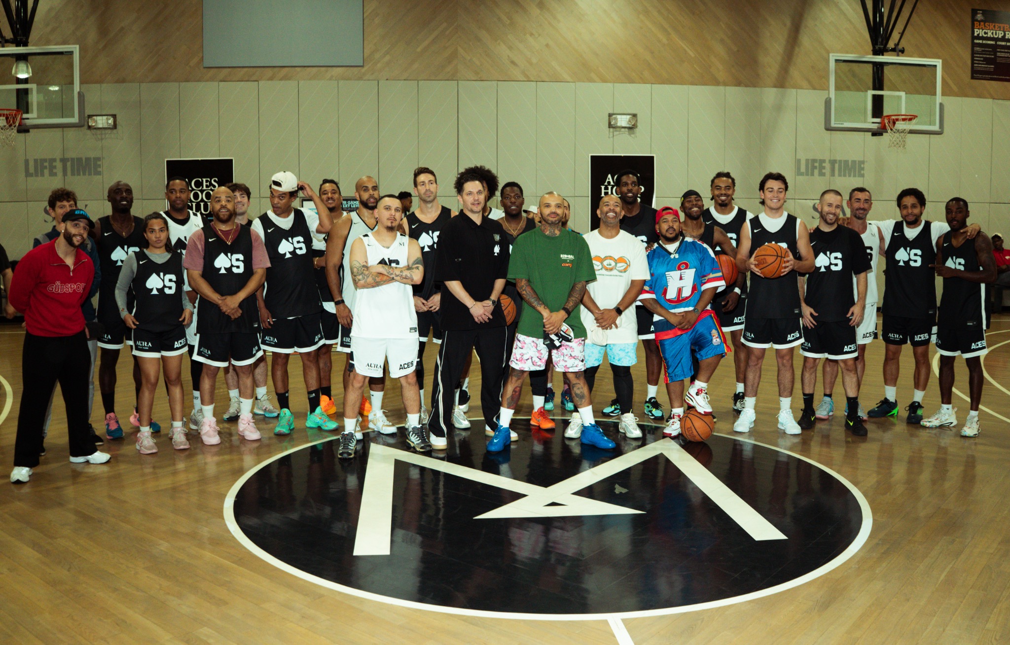 B2B BALL community group on the basketball court